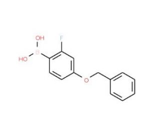 4-Benzyloxy-2-fluorobenzeneboronic acid (CAS 166744-78-1) - chemical structure image