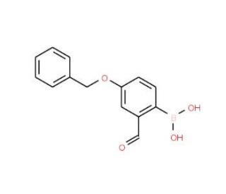 4-Benzyloxy-2-formylphenylboronic acid (CAS 139962-97-3) - chemical structure image