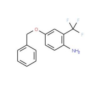 4-(Benzyloxy)-2-(trifluoromethyl)aniline - chemical structure image
