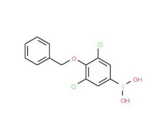 4-(Benzyloxy)-3,5-dichlorophenylboronic acid (CAS 1003298-85-8) - chemical structure image