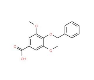 4-(benzyloxy)-3,5-dimethoxybenzoic acid (CAS 14588-60-4) - chemical structure image