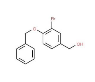 [4-(Benzyloxy)-3-bromophenyl]methanol - chemical structure image