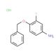 4-(Benzyloxy)-3-fluoroaniline hydrochloride - chemical structure image