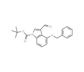 4-Benzyloxy-3-formyl-1H-indole, N-BOC protected (CAS 404888-01-3) - chemical structure image