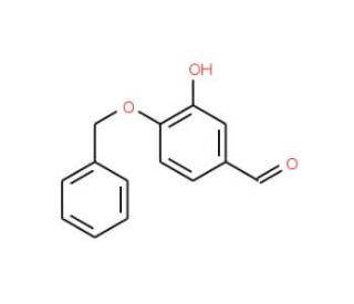 4-Benzyloxy-3-hydroxybenzaldehyde (CAS 4049-39-2) - chemical structure image