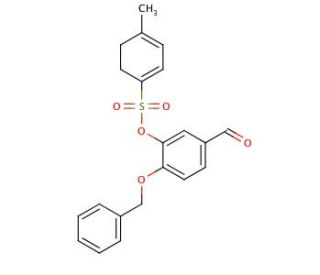 4-(Benzyloxy)-3-hydroxybenzaldehyde p-Toluenesulfonate (CAS 65615-20-5) - chemical structure image