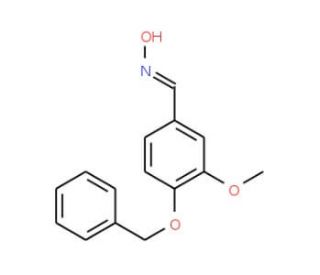 4-(benzyloxy)-3-methoxybenzaldehyde oxime (CAS 81259-54-3) - chemical structure image