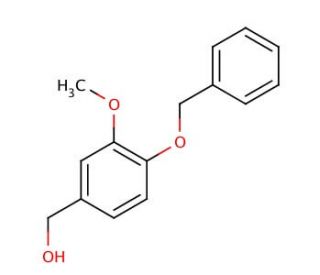 4-Benzyloxy-3-methoxybenzyl alcohol (CAS 33693-48-0) - chemical structure image