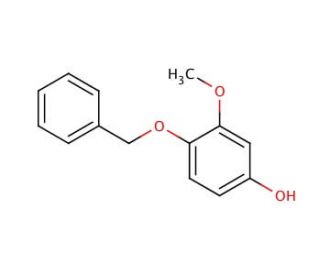 4-Benzyloxy-3-methoxyphenol (CAS 40232-88-0) - chemical structure image