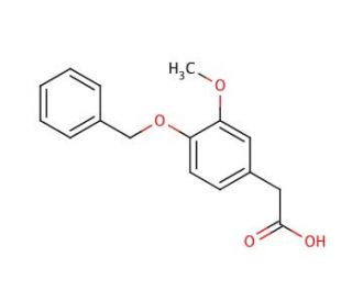 4-Benzyloxy-3-methoxyphenylacetic acid (CAS 29973-91-9) - chemical structure image