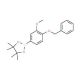 4-(Benzyloxy)-3-methoxyphenylboronic acid, pinacol ester (CAS 1000796-87-1) - chemical structure image