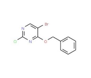 4-Benzyloxy-5-bromo-2-chloropyrimidine (CAS 205672-19-1) - chemical structure image