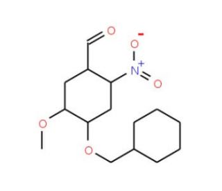 4-(benzyloxy)-5-methoxy-2-nitrobenzaldehyde (CAS 2426-84-8) - chemical structure image