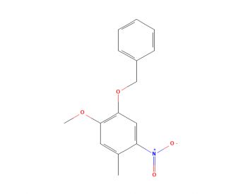 4-Benzyloxy-5-methoxy-2-nitrotoluene (CAS 121086-26-8) - chemical structure image