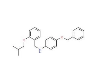 4-(Benzyloxy)-N-(2-isobutoxybenzyl)aniline - chemical structure image
