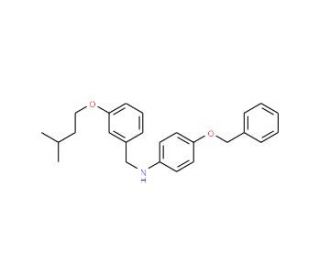 4-(Benzyloxy)-N-[3-(isopentyloxy)benzyl]aniline - chemical structure image