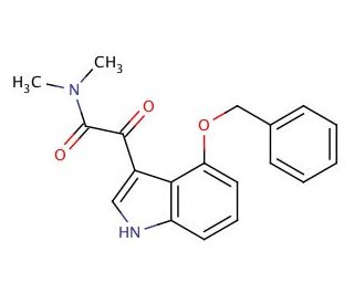 4-(Benzyloxy)-N,N-dimethyl-indole-3-glyoxylamide - chemical structure image