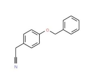 4-Benzyloxybenzyl cyanide (CAS 838-96-0) - chemical structure image