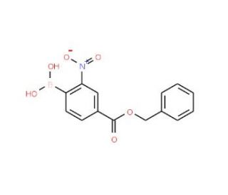 4-(Benzyloxycarbonyl)-2-nitrobenzeneboronic acid (CAS 850568-58-0) - chemical structure image