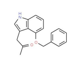 4-Benzyloxyindole-3-acetone (CAS 113997-55-0) - chemical structure image