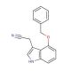 4-Benzyloxyindole-3-acetonitrile (CAS 1464-11-5) - chemical structure image