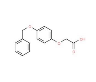 4-Benzyloxyphenoxyacetic acid (CAS 38559-92-1) - chemical structure image