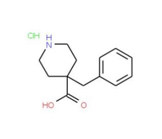 4-Benzylpiperidine-4-carboxylic acid hydrochloride - chemical structure image