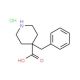 4-Benzylpiperidine-4-carboxylic acid hydrochloride - chemical structure image