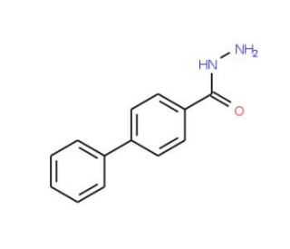 4-Biphenylcarboxylic acid hydrazide (CAS 18622-23-6) - chemical structure image