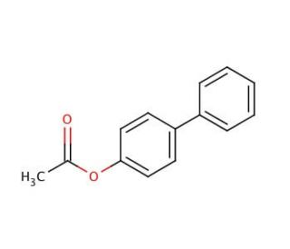 4-Biphenylyl acetate (CAS 148-86-7) - chemical structure image