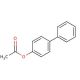 4-Biphenylyl acetate (CAS 148-86-7) - chemical structure image