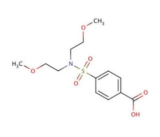 4-[bis(2-methoxyethyl)sulfamoyl]benzoic acid - chemical structure image