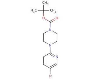 4-Boc-1-(5-bromo-2-pyridyl)piperazine (CAS 153747-97-8) - chemical structure image