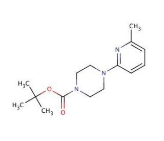 4-Boc-1-(6-methyl-2-pyridyl)piperazine (CAS 127188-33-4) - chemical structure image