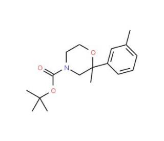 4-Boc-2-methyl-2-(m-tolyl)morpholine - chemical structure image