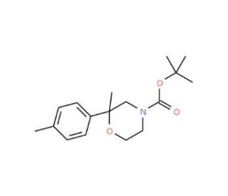 4-Boc-2-methyl-2-(p-tolyl)morpholine - chemical structure image