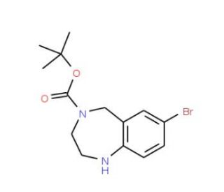 4-Boc-7-Bromo-2,3,4,5-tetrahydro-1H-benzo[e][1,4]diazepine (CAS 886364-30-3) - chemical structure image