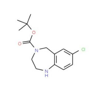 4-Boc-7-Chloro-2,3,4,5-tetrahydro-1H-benzo[e][1,4]diazepine (CAS 886364-33-6) - chemical structure image