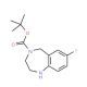 4-Boc-7-Fluoro-2,3,4,5-tetrahydro-1H-benzo[e][1,4]diazepine (CAS 886364-36-9) - chemical structure image
