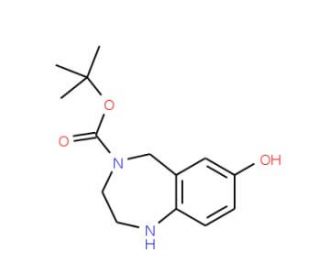 4-Boc-7-Hydroxy-2,3,4,5-tetrahydro-1H-benzo[e][1,4]diazepine (CAS 886364-39-2) - chemical structure image