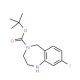 4-Boc-8-Fluoro-2,3,4,5-tetrahydro-1H-benzo[e][1,4]diazepine (CAS 886364-28-9) - chemical structure image