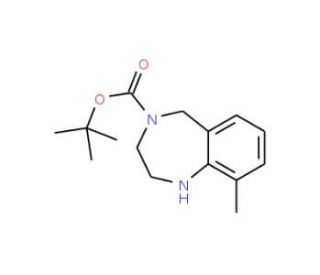 4-Boc-9-Methyl-2,3,4,5-tetrahydro-1H-benzo[e][1,4] diazepine (CAS 886364-23-4) - chemical structure image