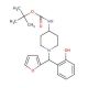 4-(Boc-amino)-1-[furan-2-yl(2-hydroxyphenyl)methyl]piperidine (CAS 870703-79-0) - chemical structure image