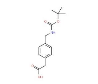 4-Boc-aminomethylphenylacetic acid (CAS 71420-92-3) - chemical structure image