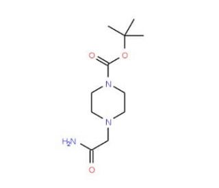 (4-Boc-piperazin-1-yl)-acetamide (CAS 77278-70-7) - chemical structure image