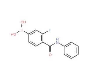 4-Borono-2-fluoro-N-phenylbenzamide (CAS 874288-40-1) - chemical structure image