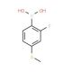 4-Borono-3-fluorothioanisole (CAS 957060-84-3) - chemical structure image