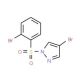 4-Bromo-1-[(2-bromophenyl)sulphonyl]-1H-pyrazole (CAS 957062-77-0) - chemical structure image