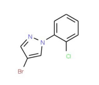 4-Bromo-1-(2-chlorophenyl)-1H-pyrazole (CAS 957063-04-6) - chemical structure image