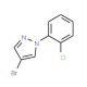4-Bromo-1-(2-chlorophenyl)-1H-pyrazole (CAS 957063-04-6) - chemical structure image